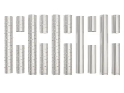 Round HVAC Ducting Pack Low-poly 3D model