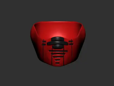helmet high poly sculpt 3d printable  3D model 25
