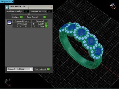 luxury ring 3D print model purchase