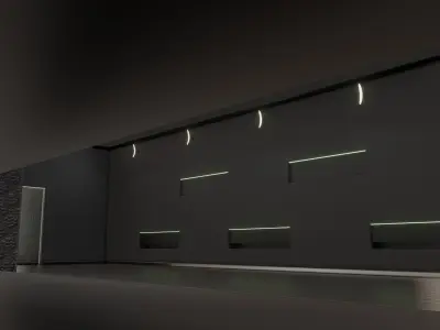 WAREHOUSE interior 3D car studio 3D model