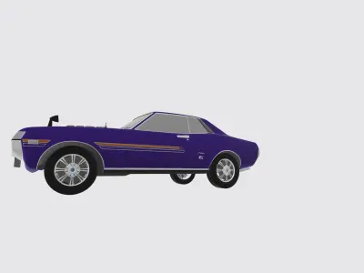 70s toyota GT 3D model