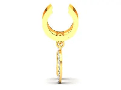Women Earrings 3dm STL OBJ FBX Render Details 3D print model order