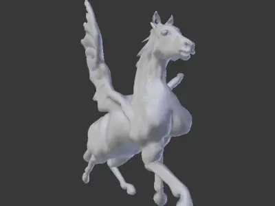 pegasus rigged 3D model