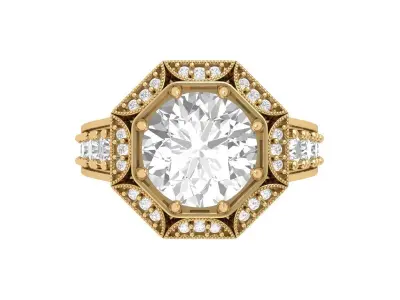 Wedding Ring  3D print model 38