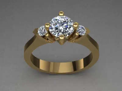 Luxury Engagement Diamond Ring 3D print model purchase