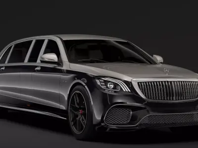 Mercedes AMG Maybach S 65 Pullman VV222 2019 3D model