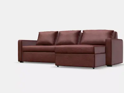 7266 Corner set with footrest left 3D model