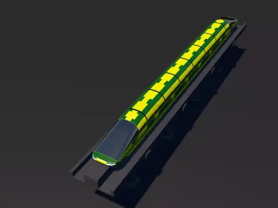 Monorail Train 3D model
