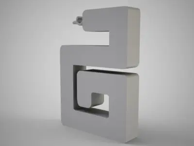 Abstract Snake Trinket 3D print model