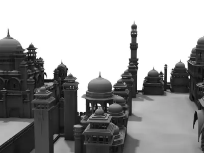 fort 3d model indian city 3D model