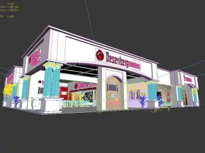 Exhibition - Area - 24X29-3DMAX2009-02 3D model