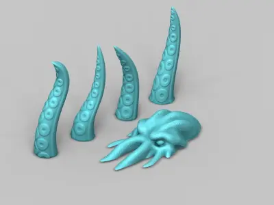The Kraken - Sea Monster Creative Decoration - STL Printable 3D print model