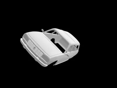Peugeot 504 break 3D print model