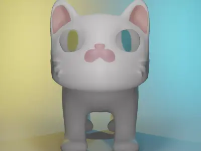 cat 3d model Low-poly 3D model purchase