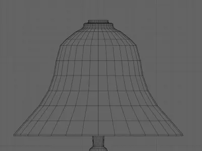 Simple Gold Bell with Animation Free low-poly 3D model