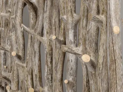 Planter thick sang branch crooked 3D model