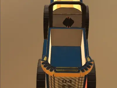 Toy car Low-poly 3D model buy