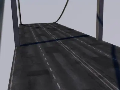 Modular Bridge Free low-poly 3D model