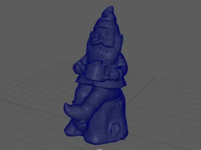 Garden Gnome 6 Low-poly 3D model