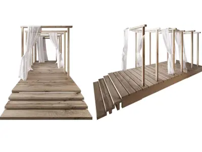 Wedding pergola 3D model