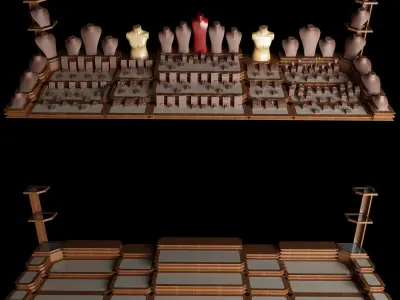 Jewelry Mannequin Equipment 3D model