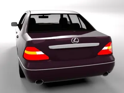 LEXUS LS 430 LOWPOLY Low-poly 3D model
