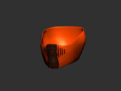 helmet high poly sculpt 3d printable  3D model 14
