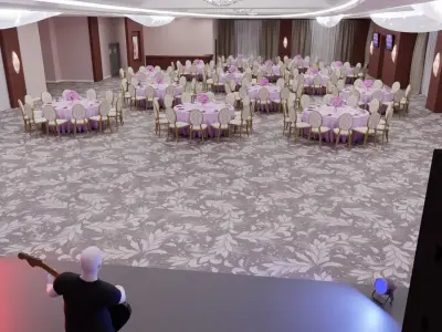 Almaty Solis banquet hall 3D model