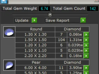 luxury flower diamond pendant jp0267 3D print model