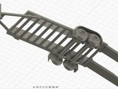 Model Car Trailers for 3D Printing 1-25 Scale 3D print model