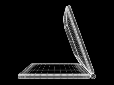 Pingenaneer Folding LCD Display Digital Travel Clock Desk 3D model