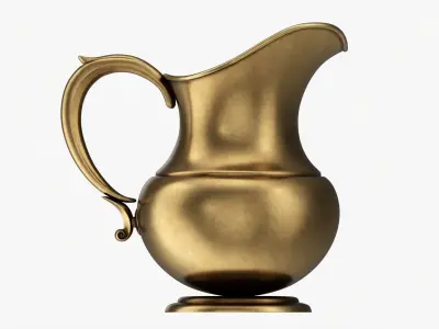 Metal jug antique 3D model