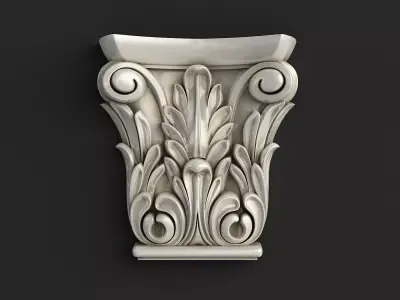 Carved corbel 3D model 3D model