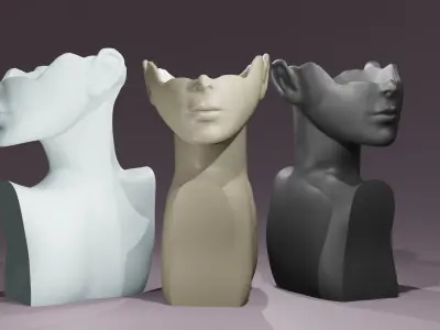 Female Figure Vase 3D print model