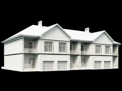 Town house 3 3D model