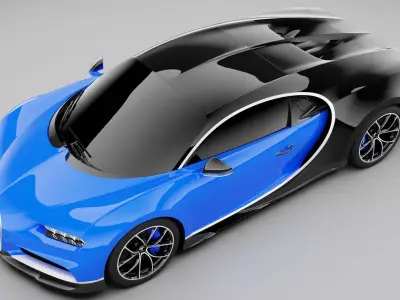 Bugatti Chiron 2017 3D model