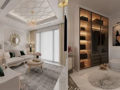 Studio Apartment 452 - Titan6 - MAX FBX OBJ SKP DAE Simlab 3D model