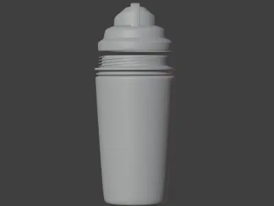 Shaker post workout Low-poly 3D model