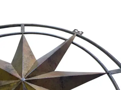 Outdoor Metal Wall Decor 3D model