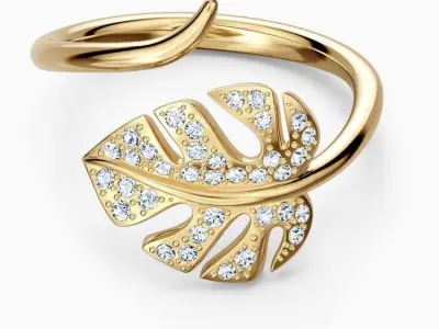 Leaf design ring 3D print model