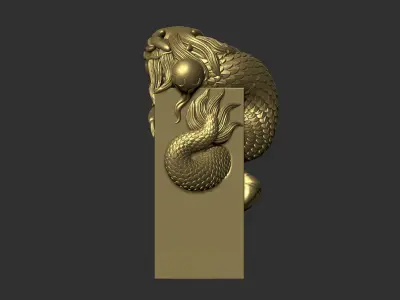 dragon statue 3D print model