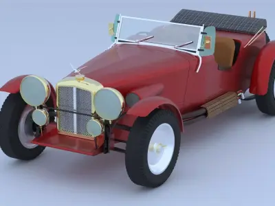 Alvis Speed 25 1936 Low-poly 3D model