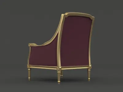 Classic Armchair 3D model purchase