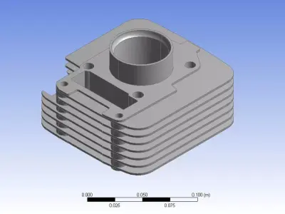 Mechanical fins heat reducer 3d cad model  3D print model