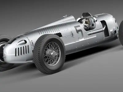 Auto Union Type C 1936 3D model