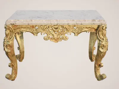 Rococo-styled Coffee Table 3D model