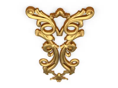 Classic decor ornament 130 3D model