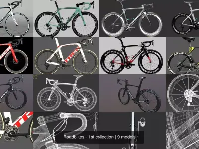 Roadbikes - 1st collection 3D Model Pack