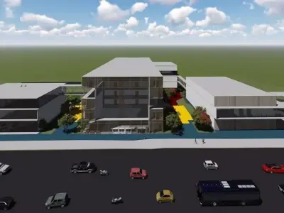CULTURAL CENTER -compelete revit project -P6 3D model purchase