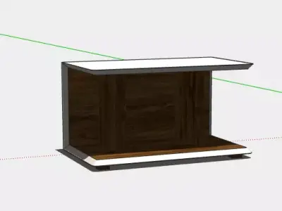 Wooden Table 001 Free 3D model